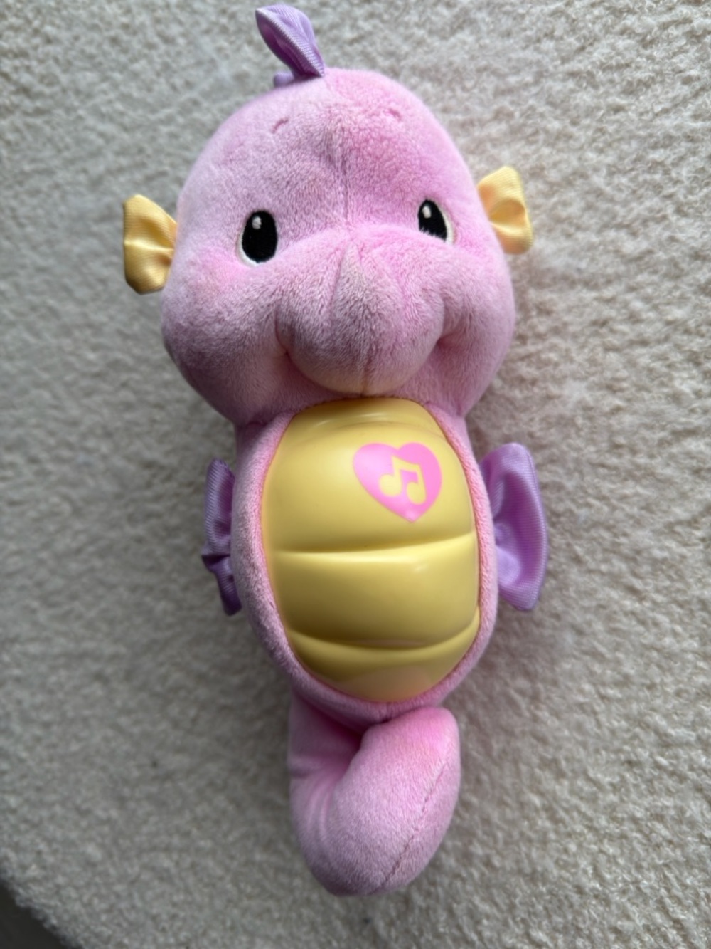 VTG. 2008 Fisher Price Soothe & Glow Pink Seahorse Infant Soother